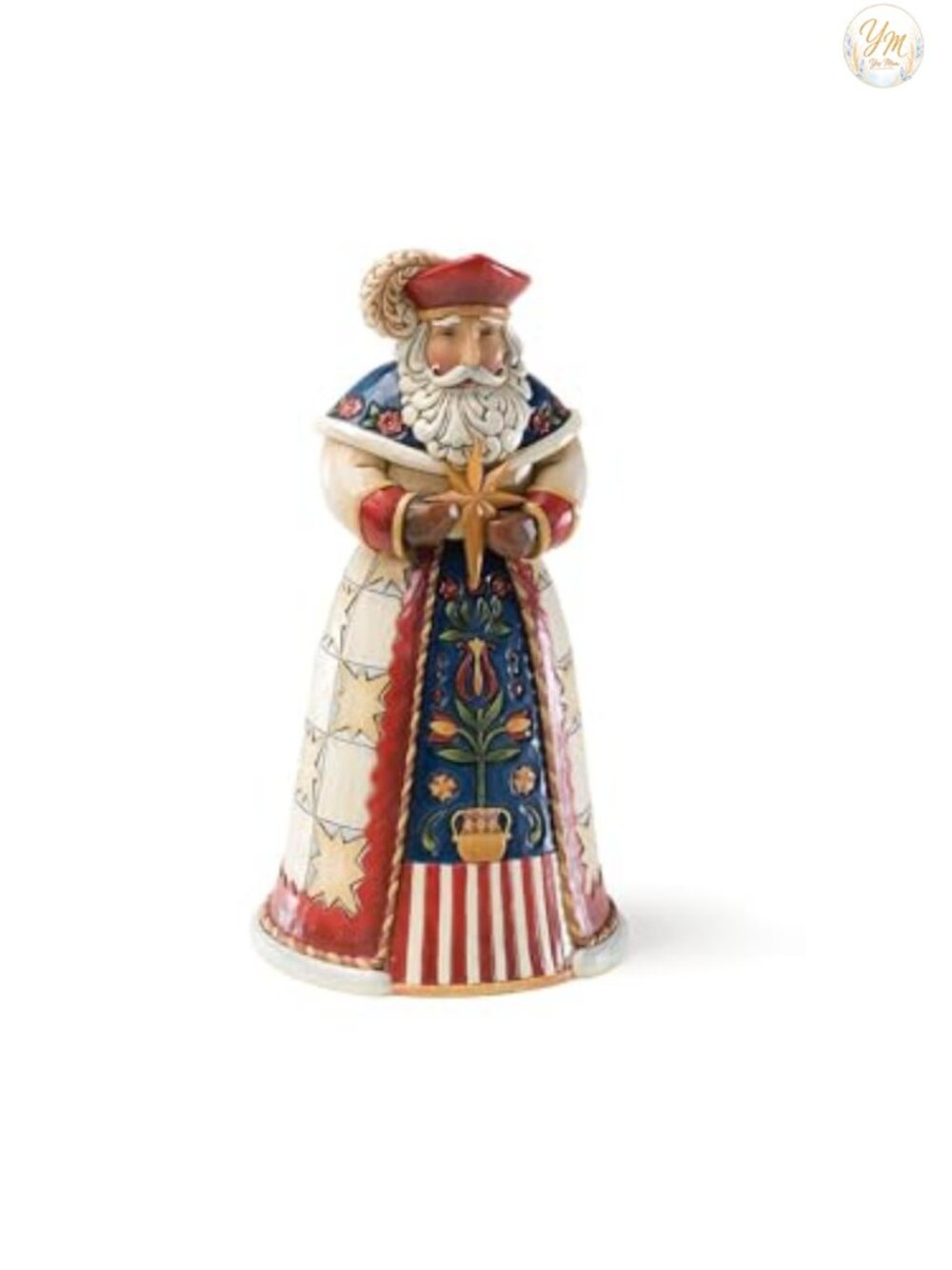 Jim Shore Heartwood Creek Polish Santa Figurine 7 Inch Stone Resin Christmas